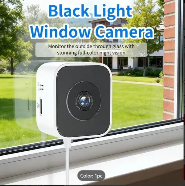 Window Camera - 2.4GHz & 5GHz WiFi Support, ColorVue AI Full-Color Night Vision, Human Motion Detection, Alarm, 24/7 Recording, Easy Installation, Cloud & SD Card Storage