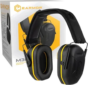 EARMOR OFFICIAL Shooting Ear Protection Earmuffs NRR 27dB Noise Cancelling Hearing Protection Ear Muffs Compact Foldable for Shooting Hunting