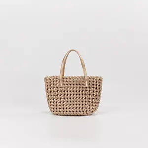 Hudson Windmill Knot Mini Tote Bucket – Crossbody, Mini Wonton Knot Tote Bag, Lightweight Everyday Shoulder Bag Zipper Bag