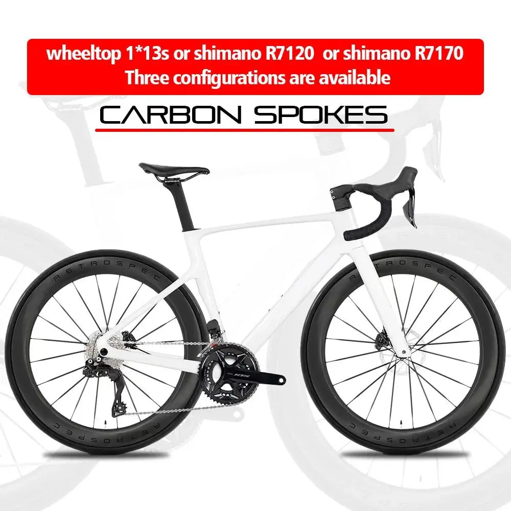 TT-R18 Shiman R7120 or 7170 or wheeltop GEX 13S groupset  Road Bike  carbon wheels