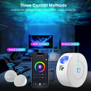 Star Projector, Galaxy Projector for Bedroom, Smart APP & Voice Control Galaxy lamp, Compatible with Alexa & Google Home, DIY 16 Million Colors and Timer Mode for Kids Adults Bedroom,Room Decor,Game Room,Party sensory lights