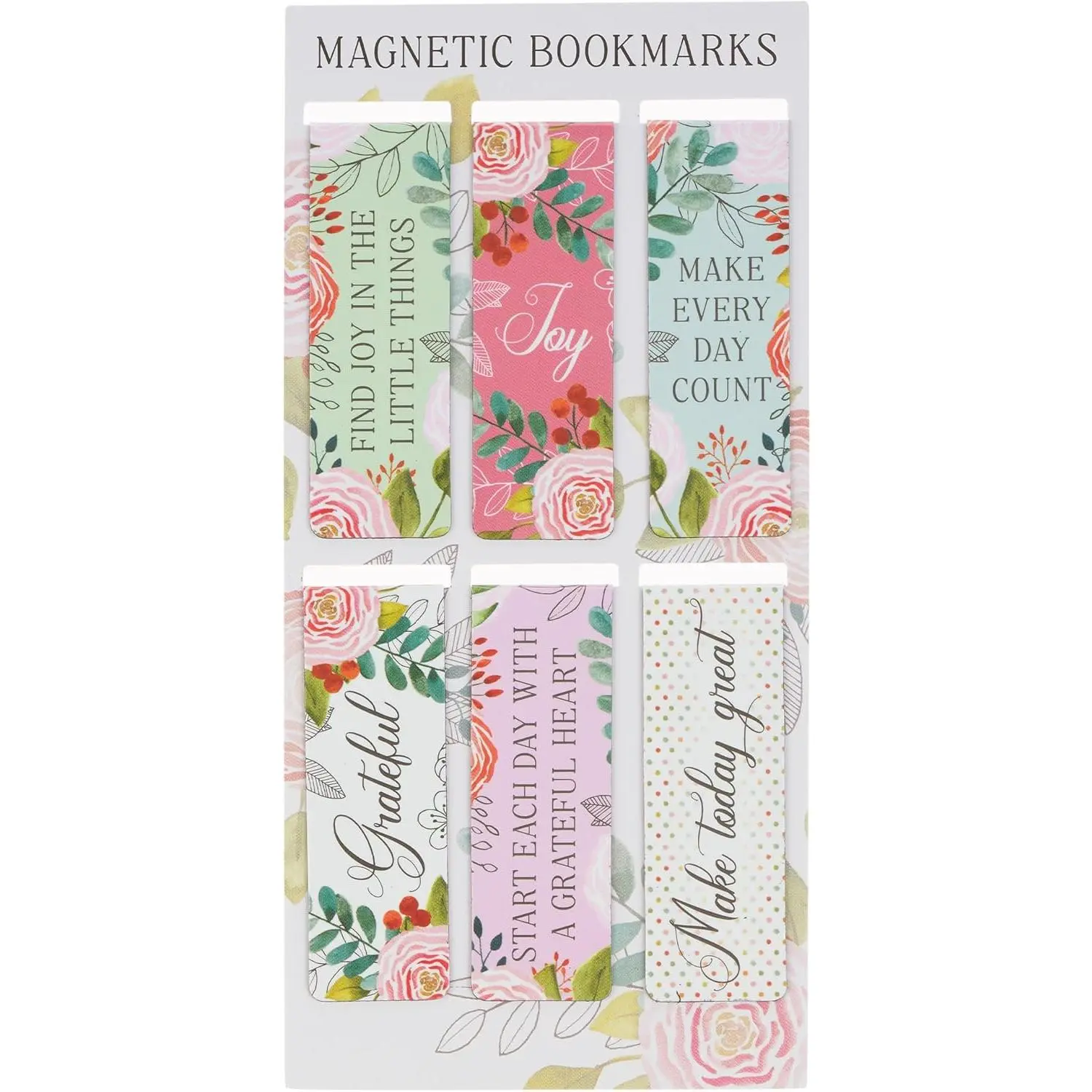 Women's Inspirational Magnetic Bookmark Set - Bookmarks for Women, Ideal for Books, Bibles, Office Stationery Use