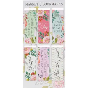 With Love Inspirational Women's Magnetic Bookmark Set for Books, Bibles, & Fridges.