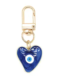 Evil Eye Design Heart Shaped Pendant, Fashionable Pendant for Women & Men, Trendy All-match & Exquisite Jewelry for Birthday Gift, Stainless Steel Charm