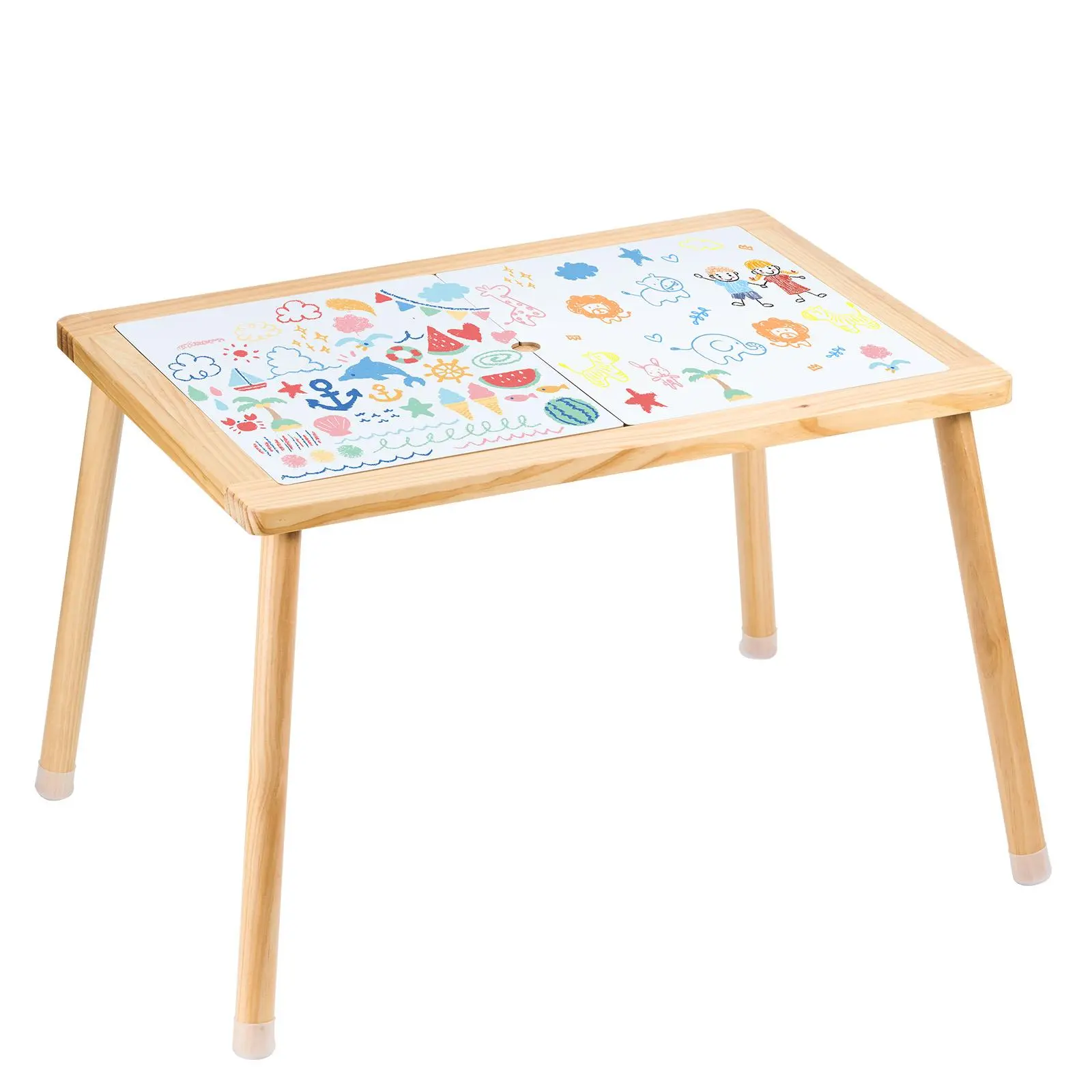【SummerFinds】VEVOR Sensory Table for Toddlers,  Kids Activity Table with Double-Sided Tabletop & Non-Slip Feet, Indoor/Outdoor Play Activity Table, Wooden Sensory Table for Drawing Studying, Ideal Gift for Boy Girl