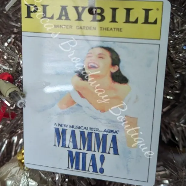 Mamma Mia the Musical Playbill Ornament