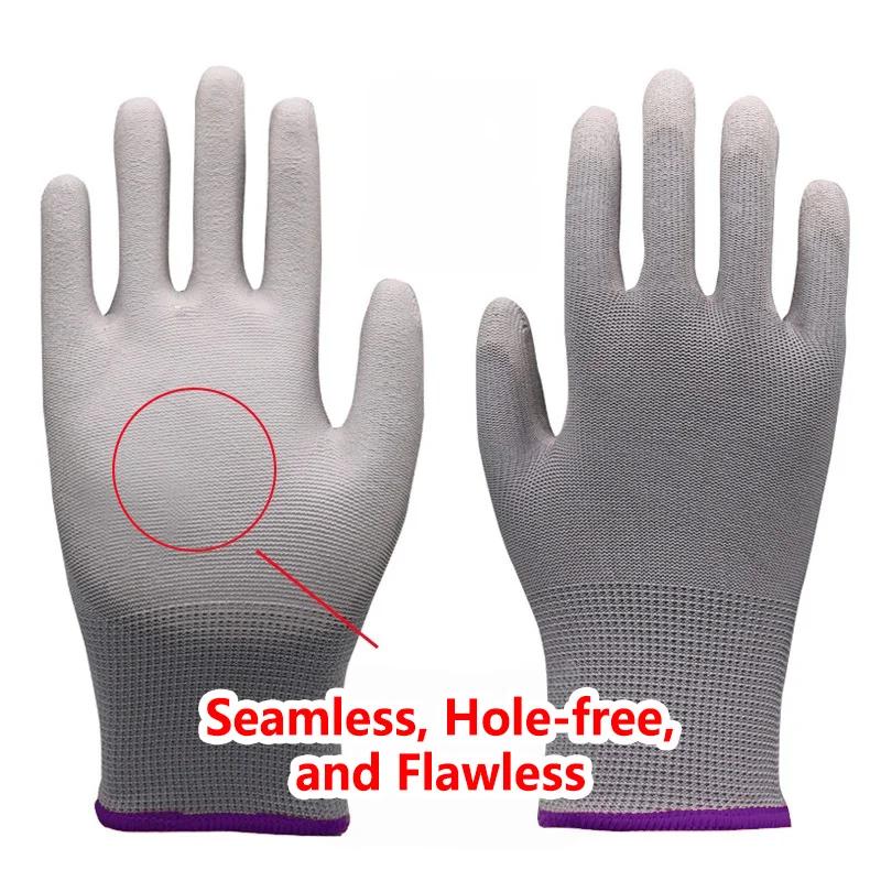 12PCS Black PU Coating Gloves Anti-Slip Multi-scenario Nylon PU Gloves Durable Gardening Machinery Automotive Repair 12PCS Black PU Coating Gloves Anti-Slip Multi-scenario Nylon PU Gloves Durable Gardening Machinery Automotive Repair