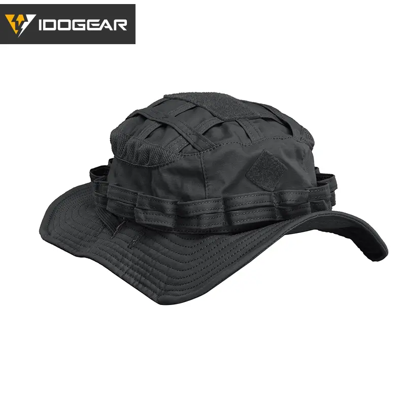 IDOGEAR UFS Boonie Hat for Men/Women Wide Brim Sun Protection Hat Waterproof Grid Fabric with Pocket For Hiking, Fishing,Outdoor 3623