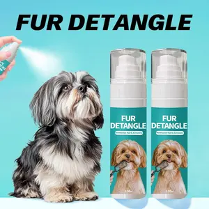 Anti-Static Fur Detangle Spray for Long or Thick Pet Hair. Moisturizes and strengthens hair fibers, reduces breakage, and improves coat softness and shine. Ideal for grooming at home or after baths#TikTokshopBlackFriday