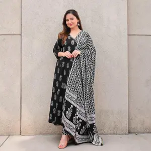 Jaipuri-style anarkali suit set