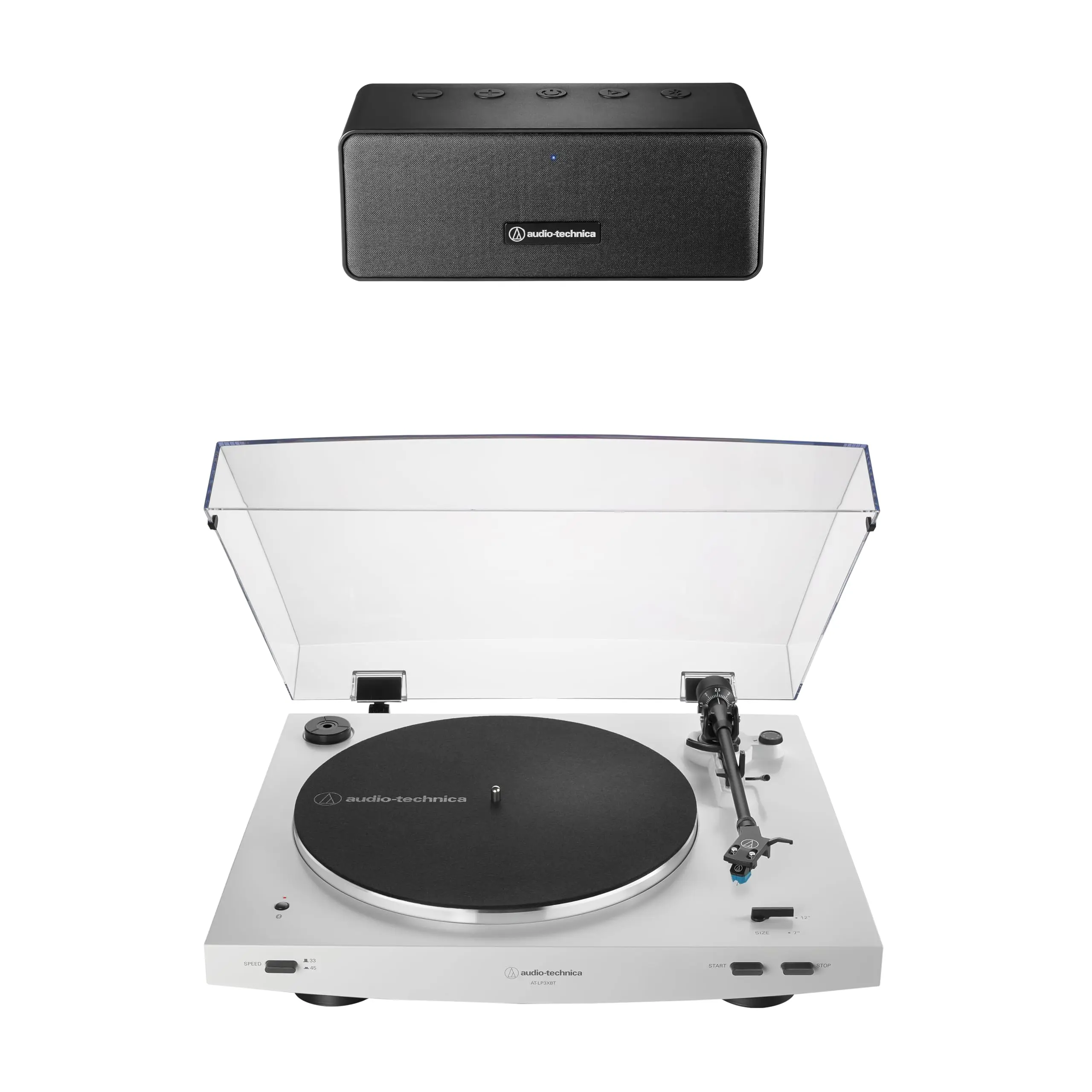 Audio-Technica ATLP3XBTWHP2 Turntable Speaker Pack, White