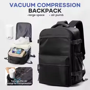Vacuum Compression Backpack 15.6in Laptop Backpack Expand Hiking Vacuum Travel Backpack, Backpack 40x20x25 Cabin Bag