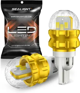 SEALIGHT 912 921 LED Bulb Reverse Light Super Bright 3020SMD Canbus Error Free T15 LED Backup Lights 906 916 W 16W 360° HD Projector 6000K White 2 Pack