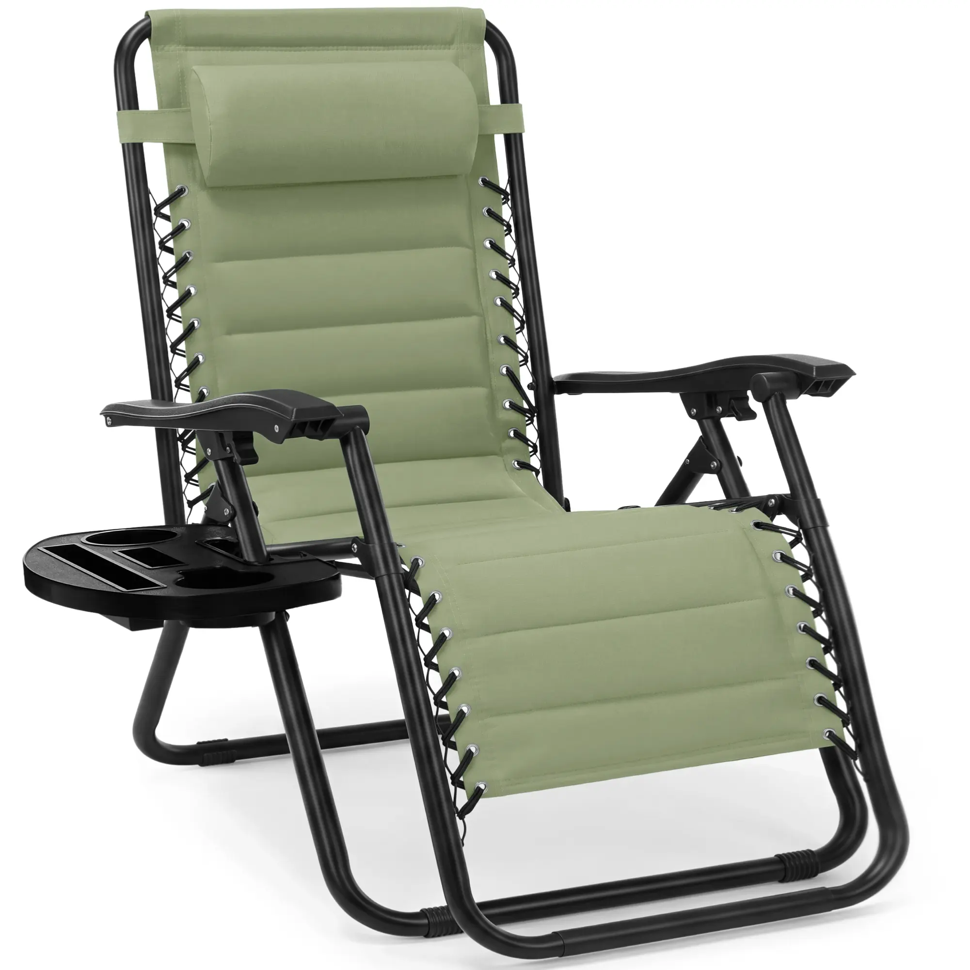 Best Choice Products Padded Zero Gravity Chair with Side Tray & Adjustable Headrest