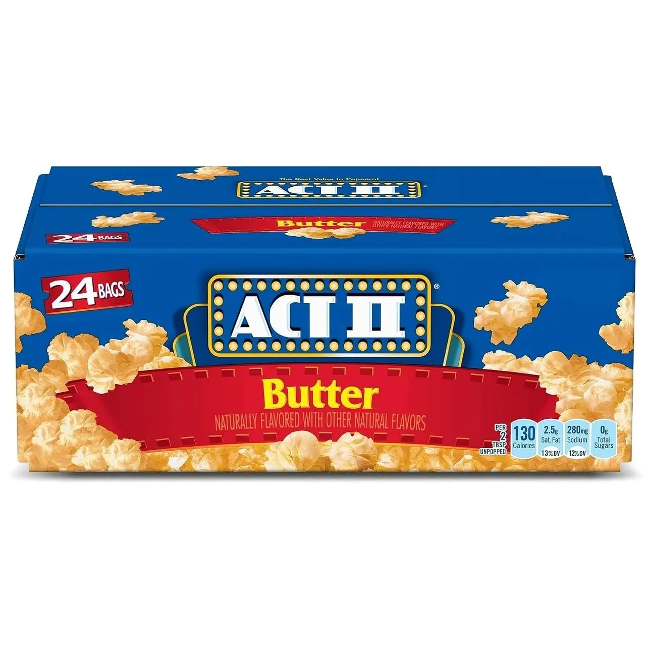 Act II Butter Microwave Popcorn, 2.75 oz. Bags (Pack of 24)