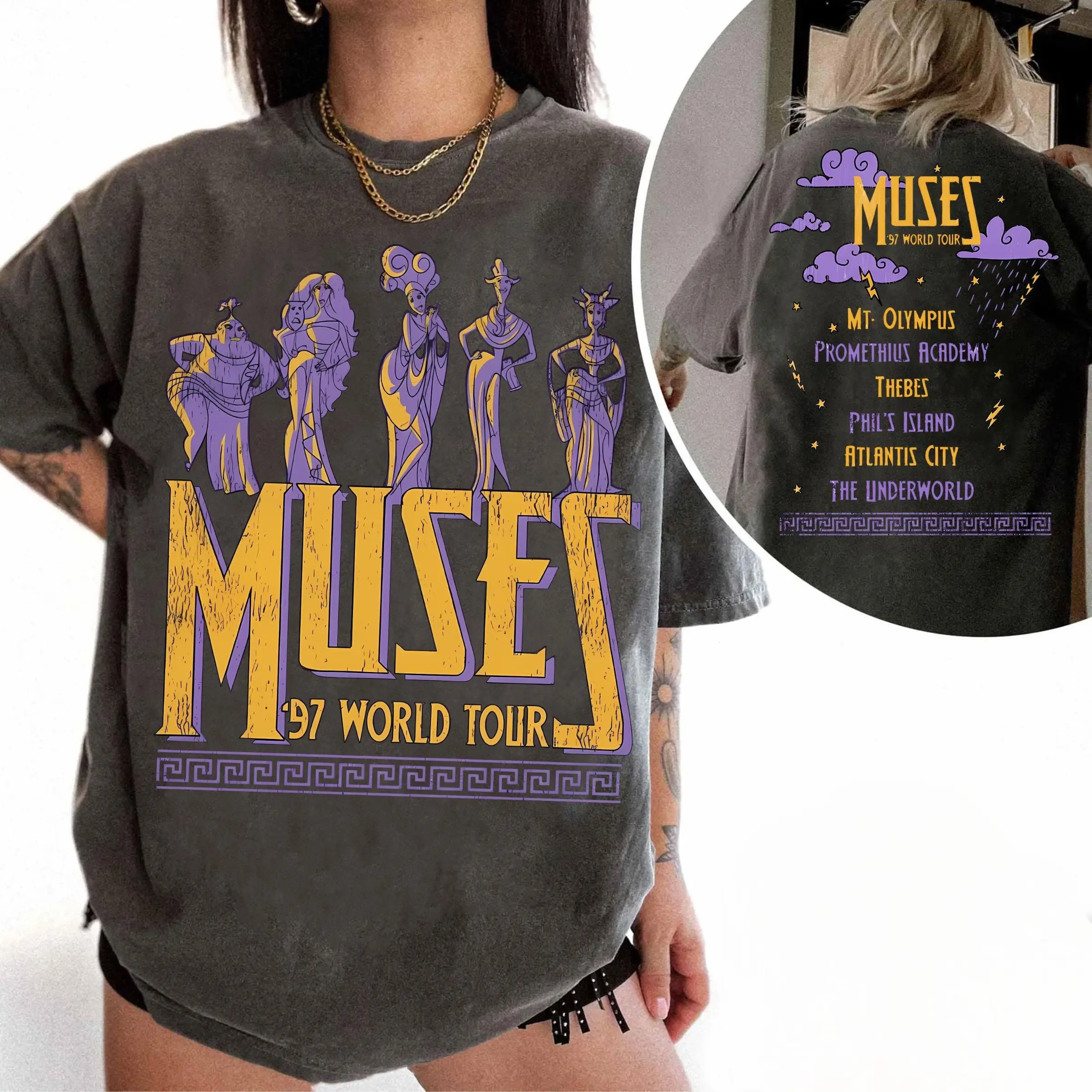 WDW Hercules Muses 97 World Tour Shirt, Birthday Girl Tee, Magic Kingdom Outfit, 90s WDW Shirt