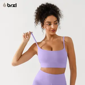 BRXL【Discount for live】Adjustable Longline Sports Bra for Women - Wireless Workout Padded Yoga Camisole Cropped Tank Tops#outdoorfun #warmupforholiday-brxl-3