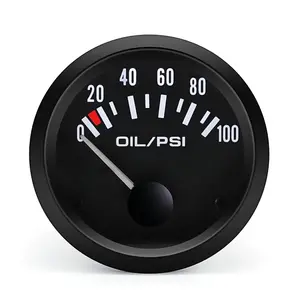 2" Oil Pressure Gauge with Sensor 0-100 PSI Digital Meter for Cars (Black)