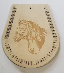 Horseshoe Cribbage Board