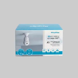 LaView 4MP WiFi Bulb Security Camera – Indoor/Outdoor, 360° View