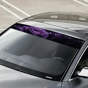 Rose Pattern Car Hood Sticker, Waterproof & Anti-scratch Car Hood Decal, Universal Car Exterior Decoration Accessories for All Models, Windshield Sticker, Decal For Cars