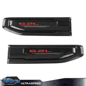 Fit For 2019-2024 GMC Sierra 1500 6.2L Black Fender Vent Emblem Kit 86532094
