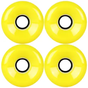 Longboard Wheels 64mm x 52mm 78A Yellow US Made