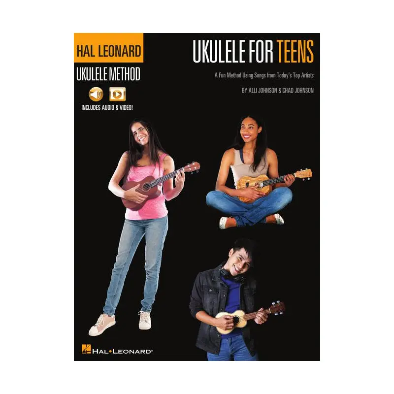 Hal Leonard Ukulele Learning Method Book for Teens - Includes Love Story, Someone Like You, Brave, 1000 Years, Photograph Sheet Music