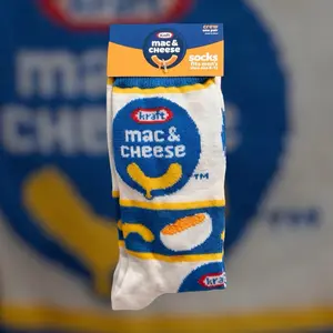 Mac & Cheese Socks - Classic Dish with a Playful Twist