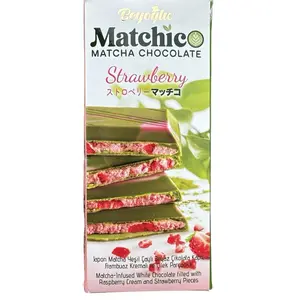 Beyoglu Matchico Strawberry Matcha Bar 100g