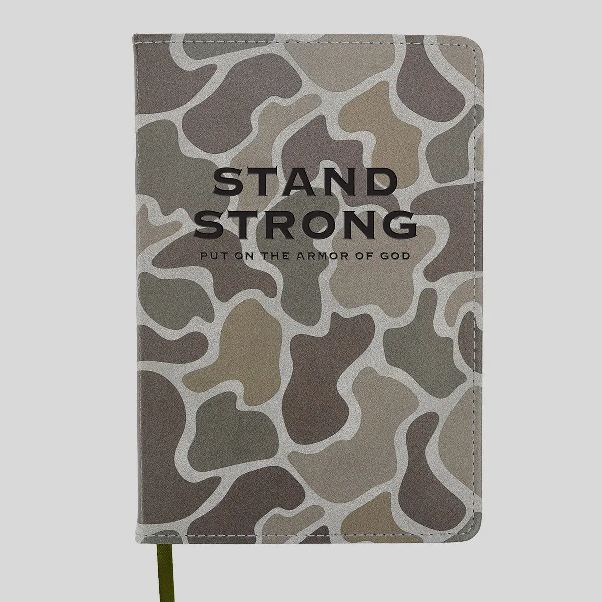 Kerusso Men's Faux Leather Bold Christian Journal - Camo Design, Ribbon Bookmark, Paper, Ideal for Devotionals, Prayer Journaling, Every Season Office Stationery Notebook, Notes And Devotion Time, Daily Reflection