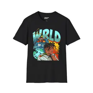 Ju1ce WrLLLd Vibrant Graphic T-Shirt for Streetwear Lovers, Cool Casual Wear, Music Fans, Gift for Friends, Everyday Fashion