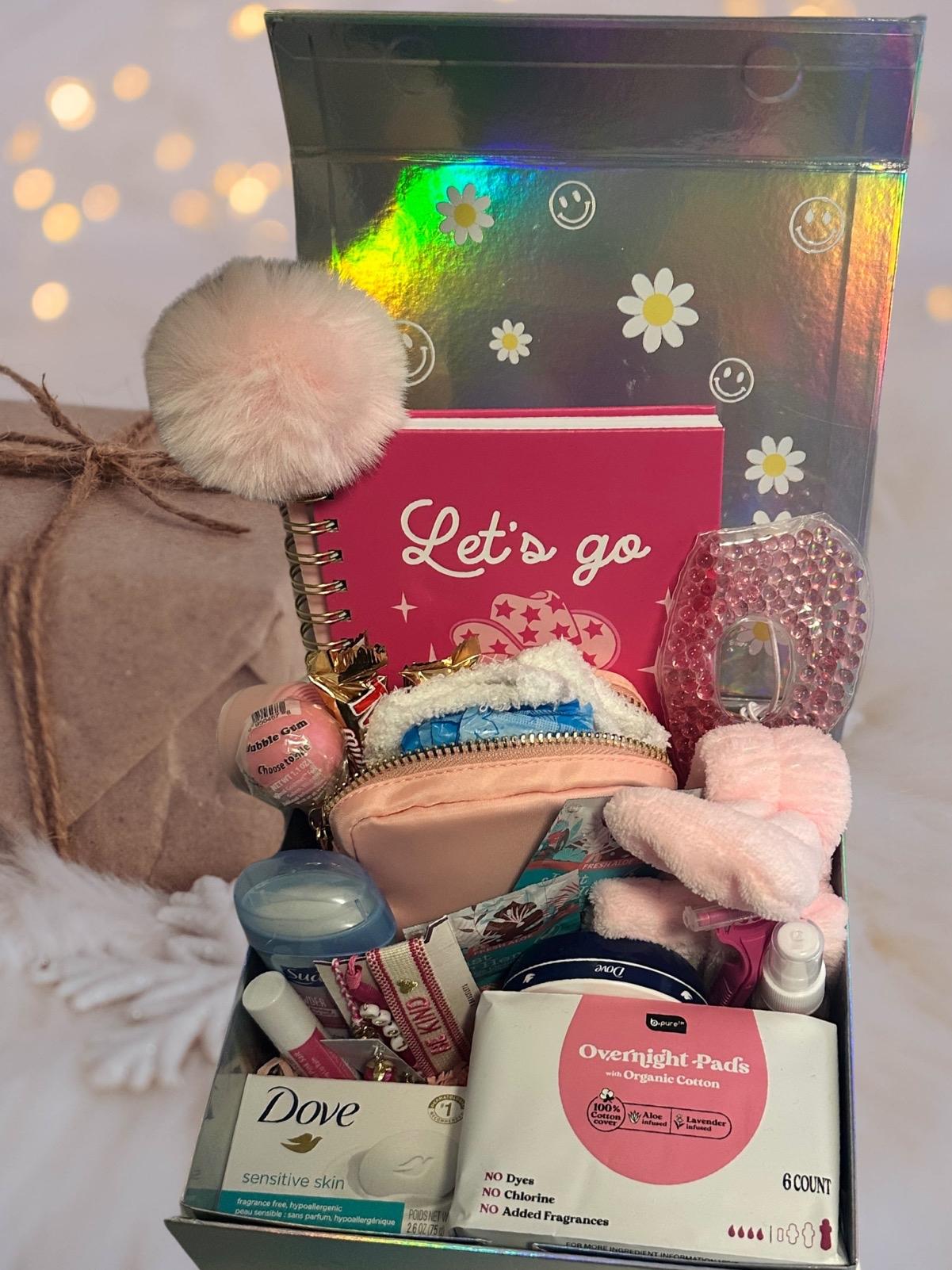 The DotBox - Confidence in Every Box - Preteen and Teen Girl Period Box ( Body Care Gift Calming Pack Pouch Comfortsubscription available on website)