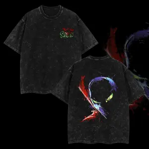 Spawn Menswear Gift for Movie Fans Top Apparel Classic Oversized Seamless Simple Straight Man Designer Shirts Men's Regular Fit Floral Print Tee Heavyweight Cotton T-Shirts Featuring Epic Panther Design Retro Oversized Cotton Graphic Tee