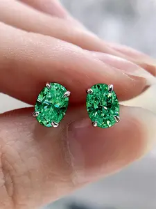 1 Pair Elegant Cubic Zirconia Stud Earrings Elegant Minimalist High Quality Earrings For Women For Wedding Engagement Anniversary Party Jewelry Valentine's Day Gift