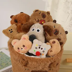 Capybara Plush Toy Bouquet, Happiness Holiday Gift, Cute Birthday Present, Hugging Bucket, Valentine's Day Decoration, Soft Cuddly Gift, Cuddly Doll Gift
