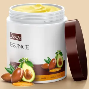 Collagen Hair Mask for Deep Conditioning, Keratin Hair Treatment with 4 Hydrolyzed Proteins, Moroccan & Avocado Oils Conditioner for Nourish, Calendula Gentian Extracts Care Dry & Damaged Hair