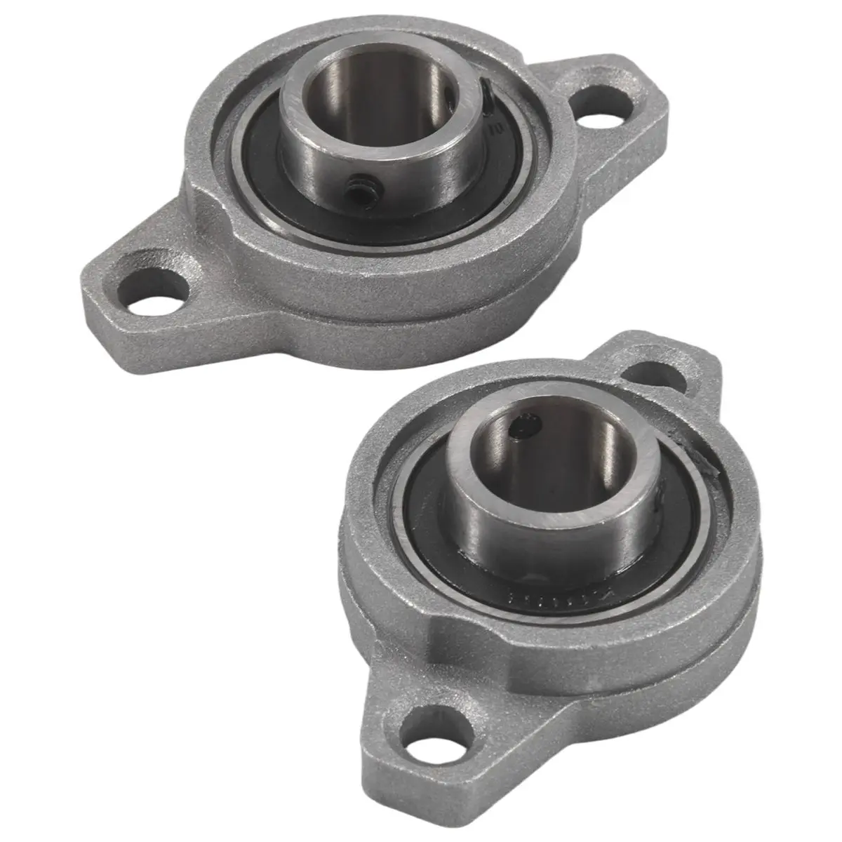 100% Brand New KFL002 FL002 Self-Aligning Pillow Block Flange Ball Bearing (15mm, 2PCS) for Spin Machine, Food Machine, 66Mm X 41Mm X 18Mm