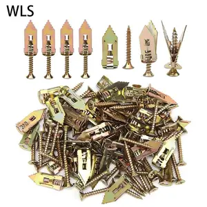 100PCS/200PCS Self-Drilling Drywall Anchors Kit No Drill Needed Easy Hang for Home & Office Includes 100 Anchors 100 Screws for Quick Install Adjustable Hooks & Bracket