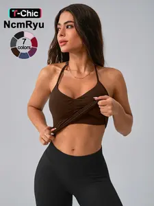 Women's Sporty Tank Top, Folded Design Enhances Layered Depth, Adjustable Fit for Comfort, High-Quality Elastic Fabric, Workout Vest, Yoga Sports Vest