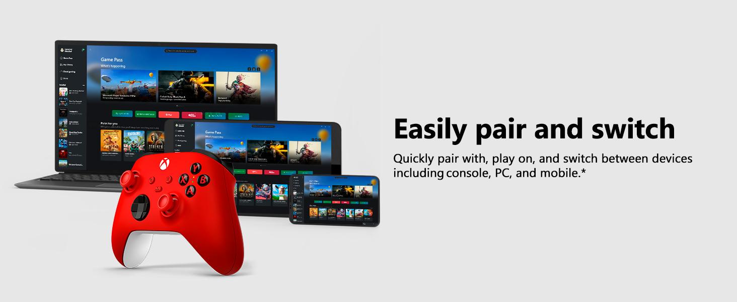Microsoft Xbox Wireless Controller - Red - Works with Xbox consoles • Windows PC • iOS & Android
