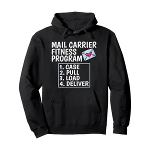 Funny Postal Worker Outfit for a Mailman Pullover Hoodie