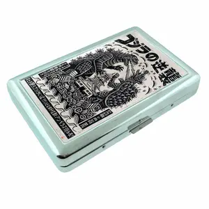 Japan Comic Monster Illustration Metal Case Wallet