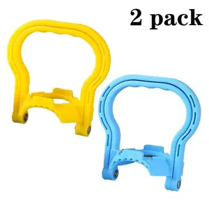 2 Pack 5 Gallon Water Bottle Holder Purified Drinking Water Jug Caps Carrier Lift Labor Energy Saving Ergonomic Grip Handle Carrier Non-Slip Holder Lifter Heavy Duty Clip-YY