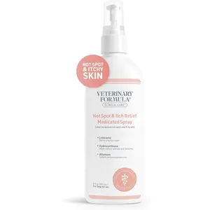 Veterinary Formula Clinical Care Medicated Spray for Hot Spot & Itch Relief - 8 Oz Spray for Dogs & Cats - Soothes Sensitive Skin & Reduces Scratching & Licking