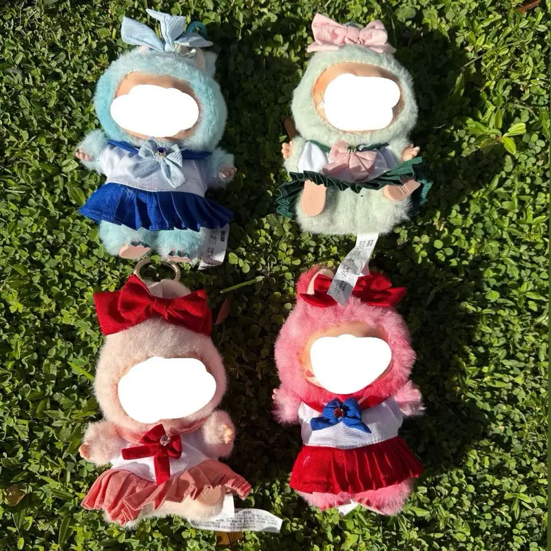 Magical Pretty Guardian Girl Jupiter Mars Mercury Tiny Little Moon Cute Labubu Anime Costume Cosplay 17cm Doll Clothes