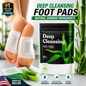 Deep Cleansing Foot Pads for Better Sleep & Foot Care | Premium Japanese Organic Feet Pads with Ginger Powder (Pack of 1 | 10 Pc) Healthy Traditional