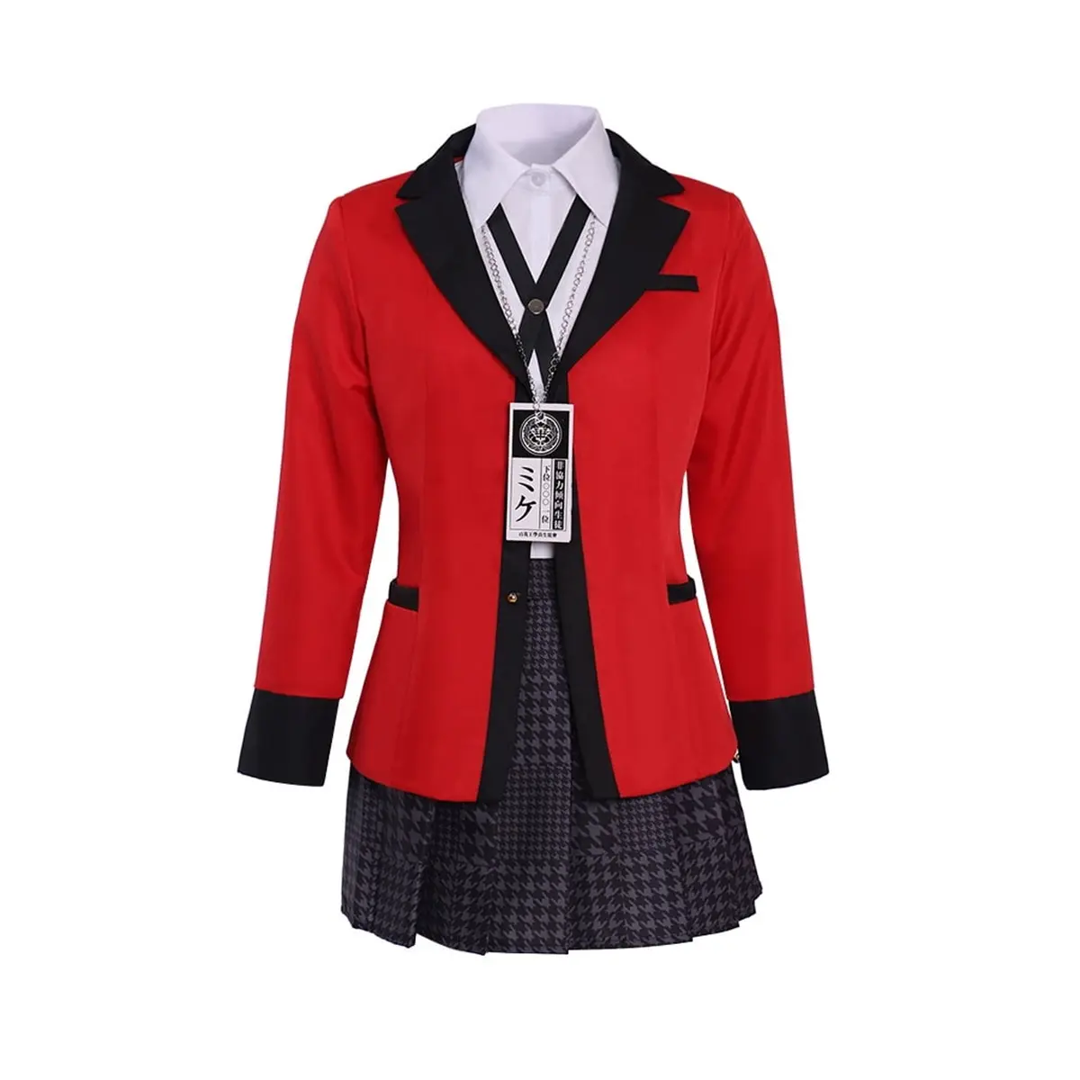 Women‘s Jabami Yumeko Kakegurui Dress Anime School Uniform JK Set Halloween Party Outfit