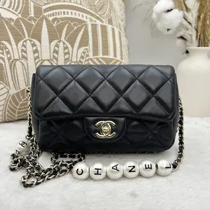 Pre-owned CHANEL Spring/Summer Limited Edition Mini CF Pearl Chain Bag 866