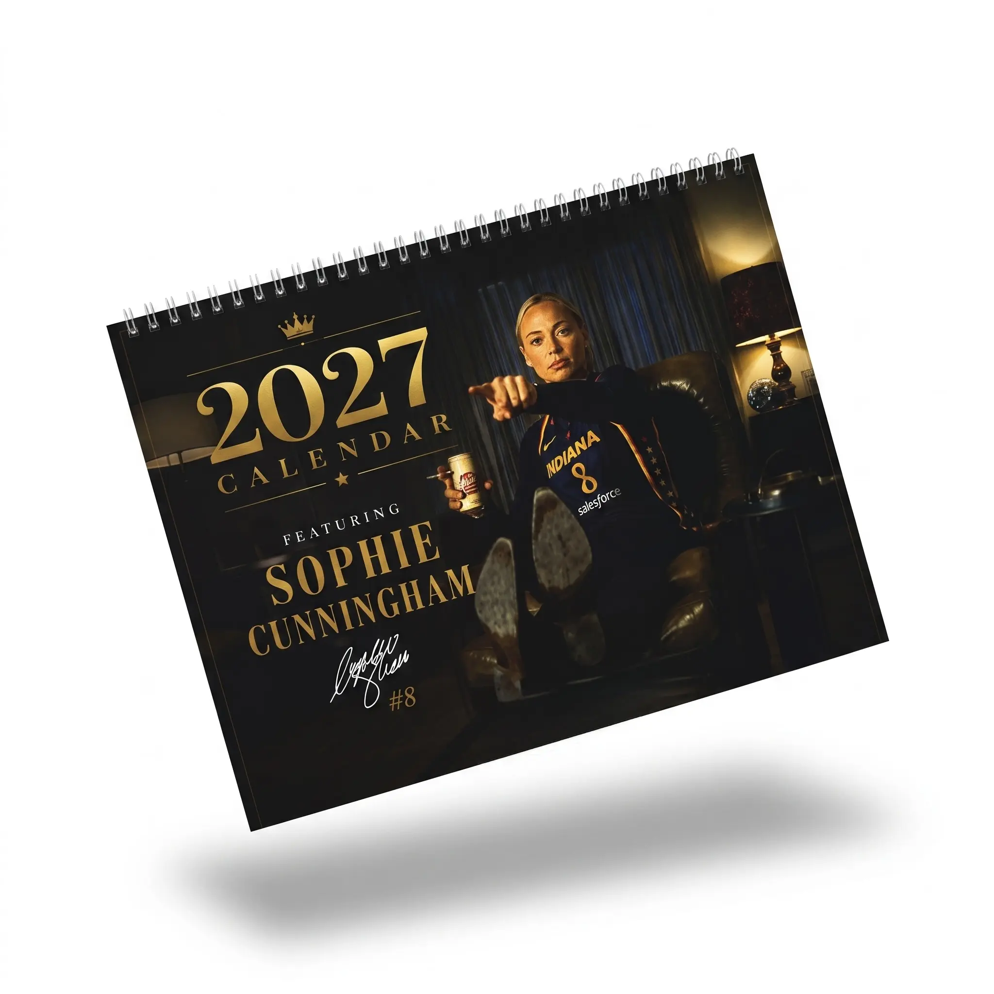 Sophie 2027 Wall Calendar – 8.5 x 11" Vertical Monthly Calendar, Premium 250gsm Paper, Minimalist Design